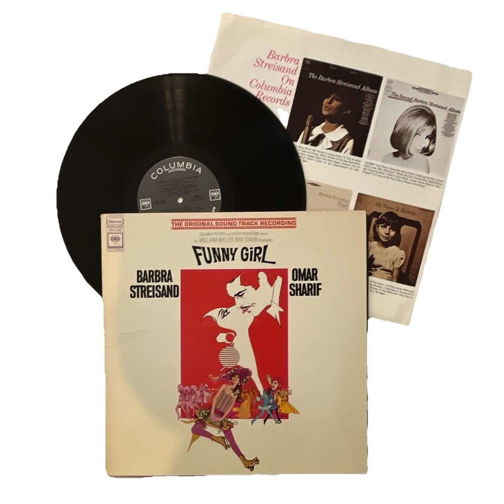 Columbia Funny Girl Soundtrack Barbra Streisand Omar Sharif LP Vinyl 12