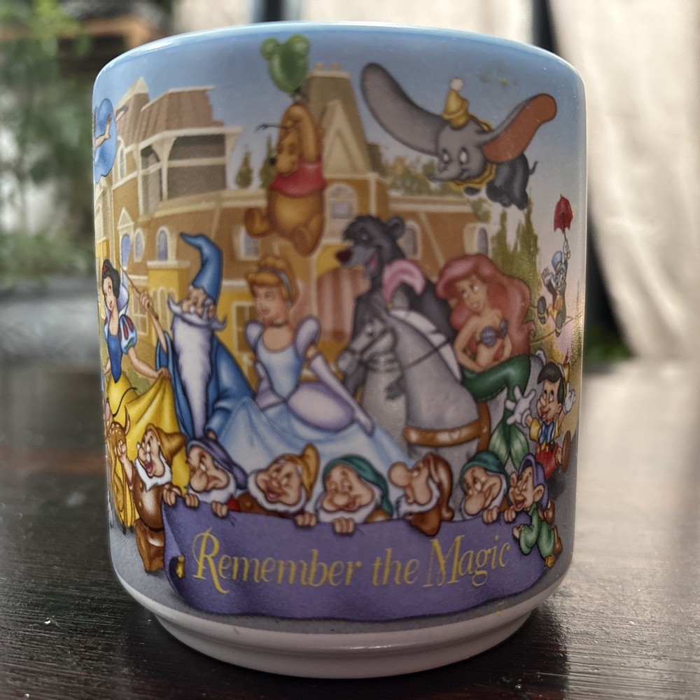 Vintage Walt Disney World 25th Anniversary 1996 Remember the Magic Coffee Mug