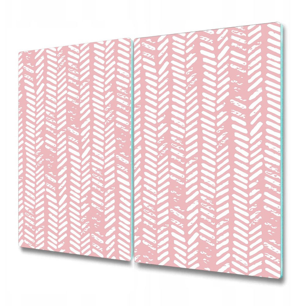 Glass Kitchen Chopping Board Shabby Herringbone Simple Geometric 2x30x52