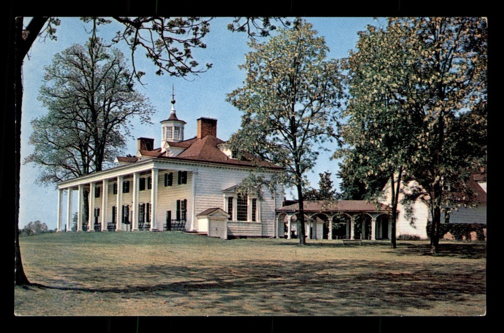 Home Of Washington Mount Vernon Virginia VA President George Unp Postcard