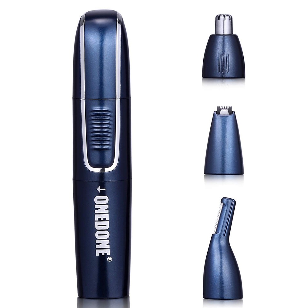 ONEDONE 3-in-1 USB Rechargeable Nose Ear Hair Trimmer for Men - Perfect Fathers Day Gift