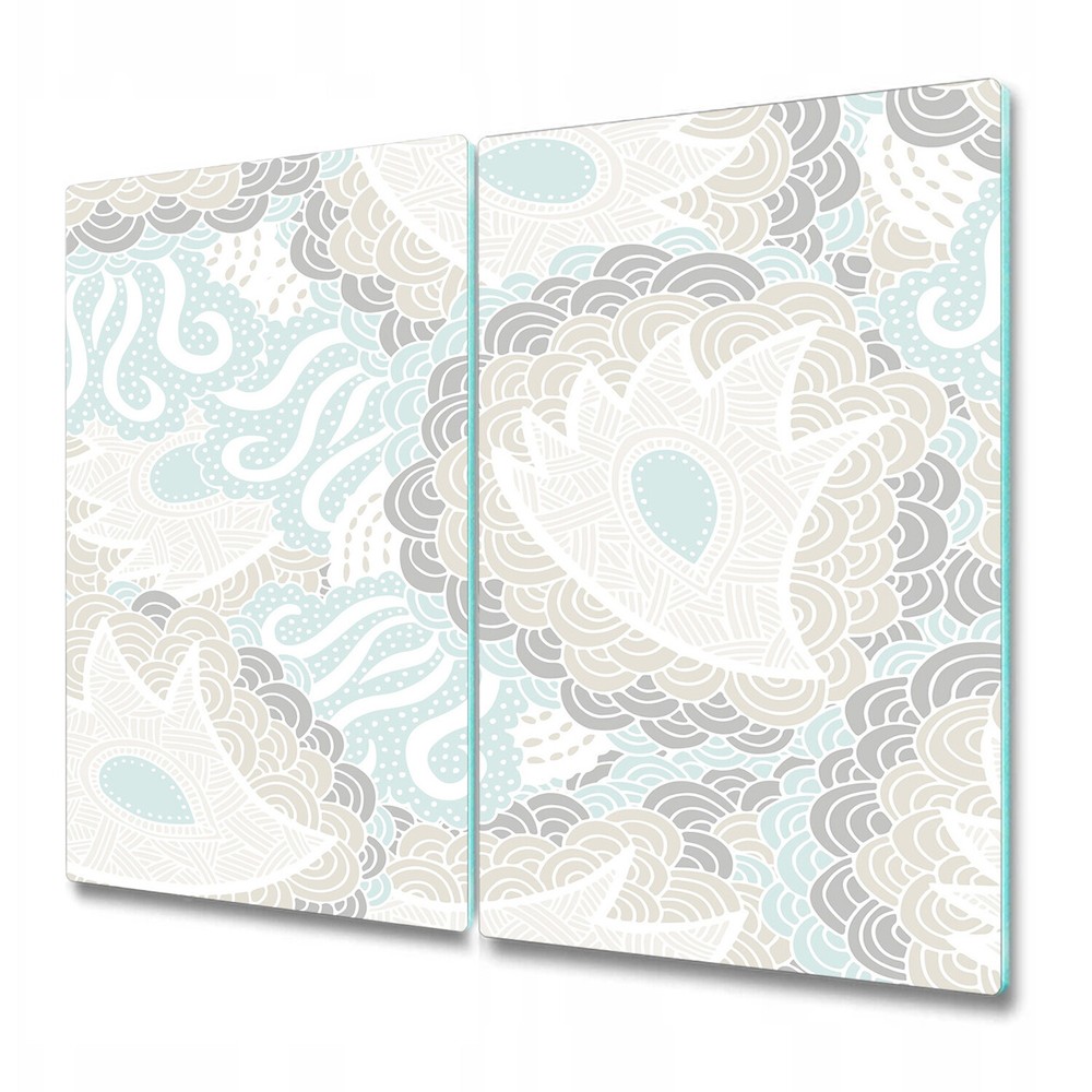 Glass Chopping Cutting Board Floral Pastel Colours Dots Bright Subtle 2x30x52