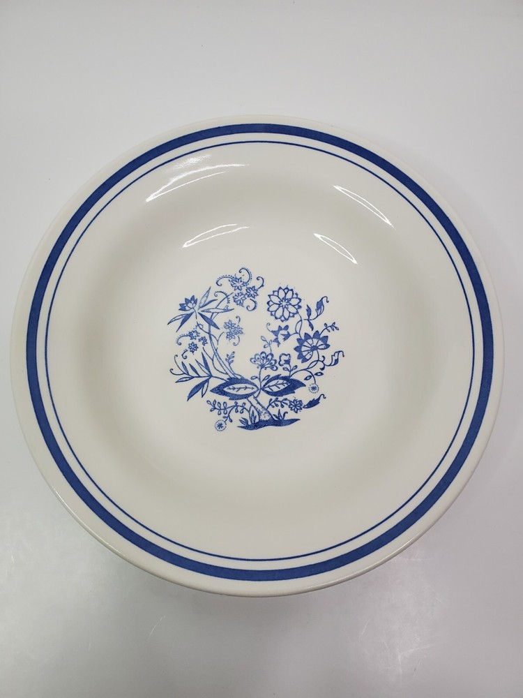 (1) Vintage Oxford Blue Onion Plate/Bowl Made in Brazil #6880-2