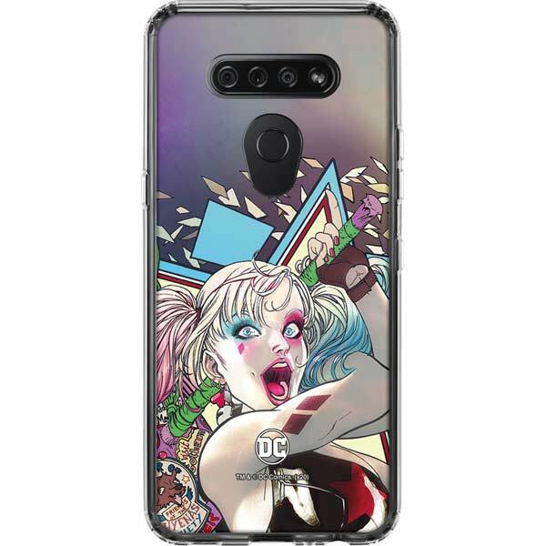 DC Comics Harley Quinn LG K51/Q51 Clear Case - Colorful Harley Quinn