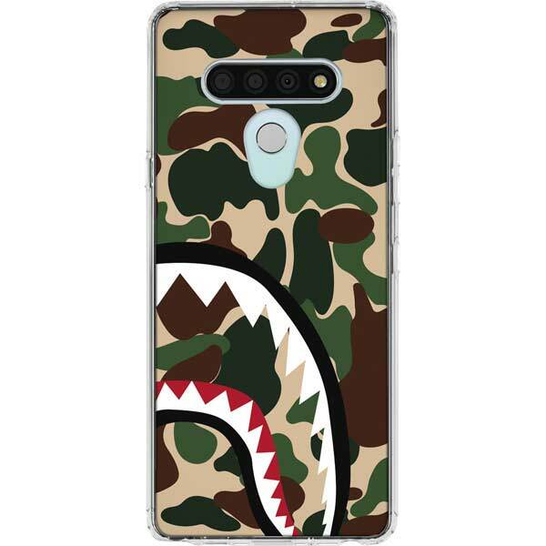 Camouflage LG Stylo 6 Clear Case - Shark Teeth Street Camo