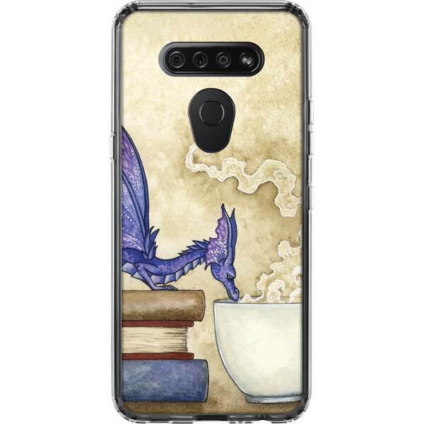Fantasy & Dragons LG K51/Q51 Clear Case - Whats in Here Coffee Dragon