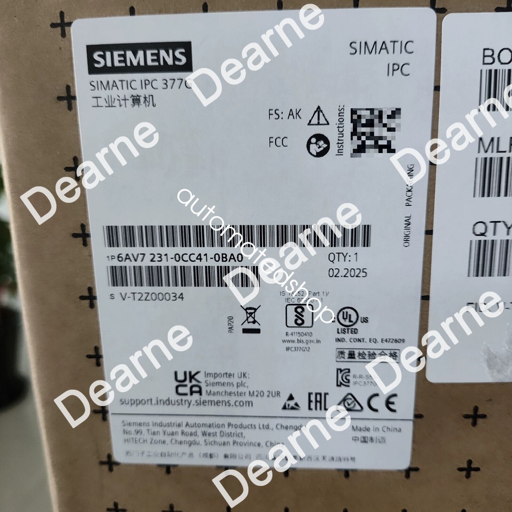 1pcs new SIEMENS 6AV7231-0CC41-0BA0 Industrial computer via FedEx or DHL