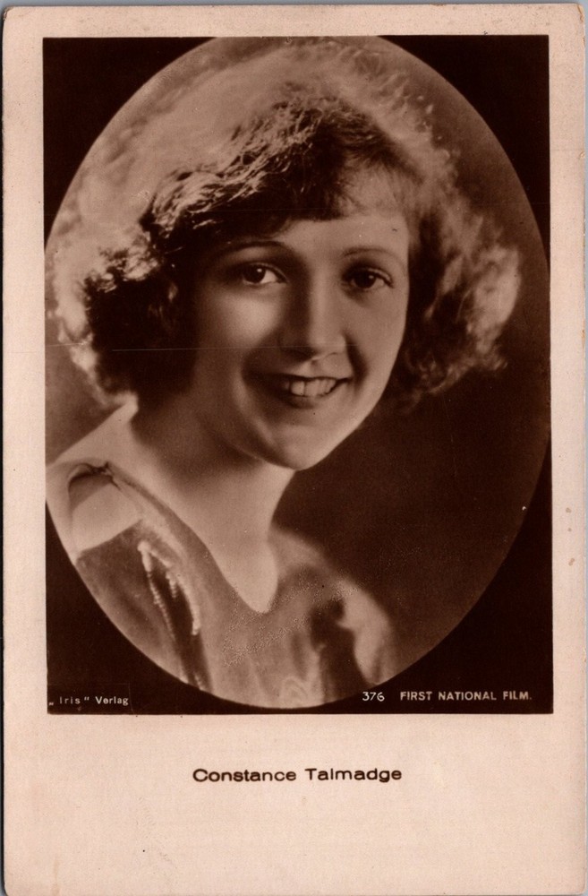 Constance Talmadge Silent Film Star RPPC IRIS Verlag Germany