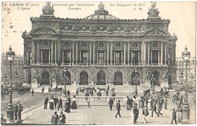 Opéra Garnier Paris 1924 Postcard