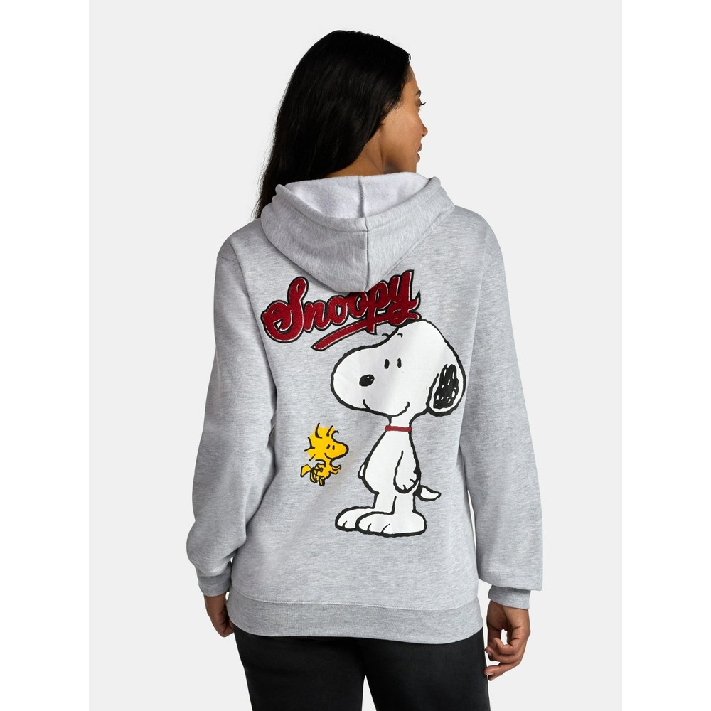 Peanuts Women's Snoopy Embroidered Graphic Hoodie size M 8-10 Brand New!