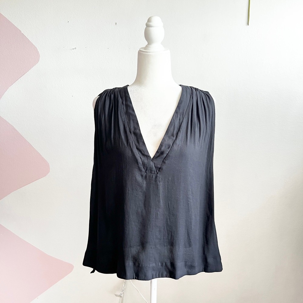 Free People Blue Sheer Flowy Top Boho Fairycore Romantic Soft Girl Medium