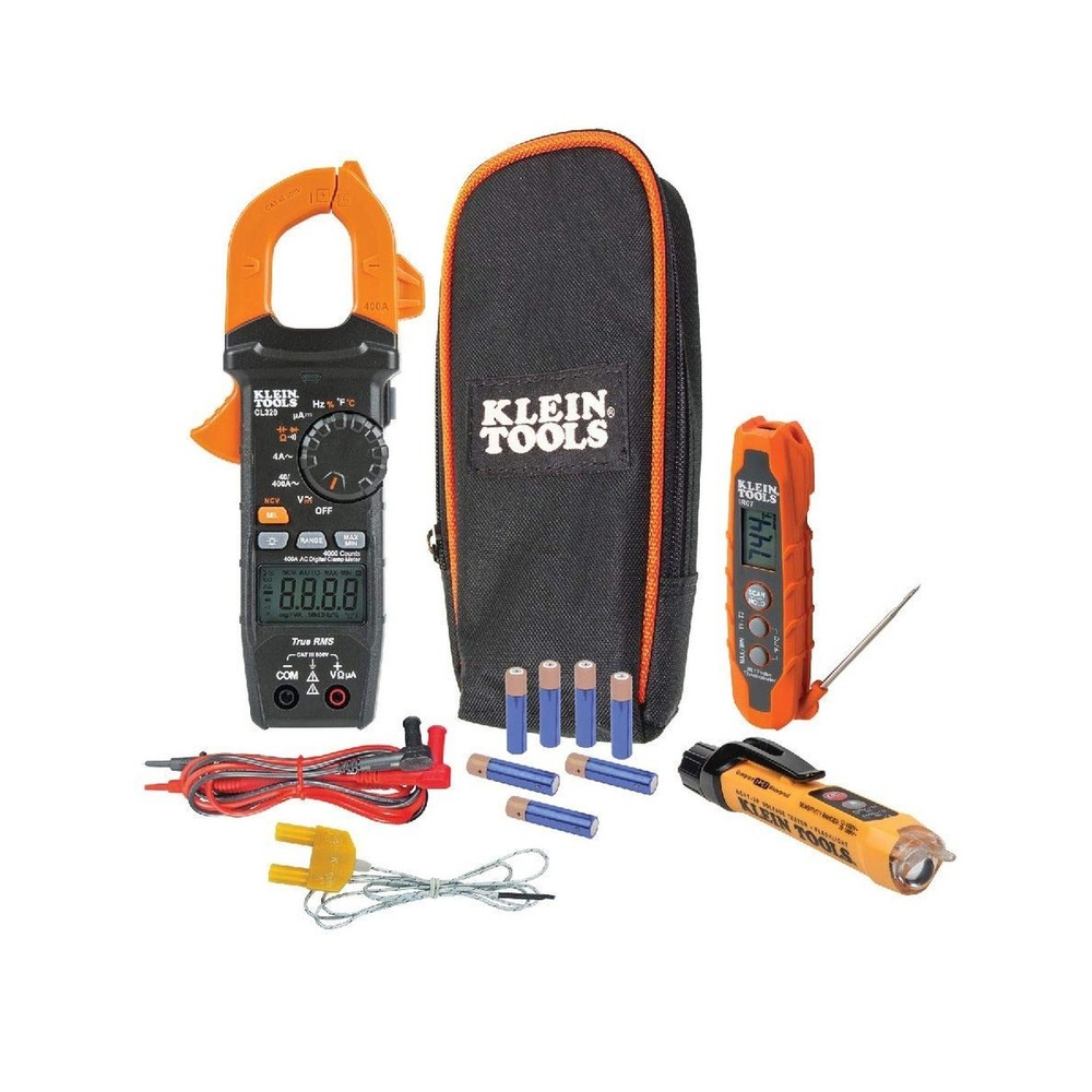 Klein Tools CL320KIT HVAC Kit for HVAC Testing; Digital Clamp Meter, Non-Cont...
