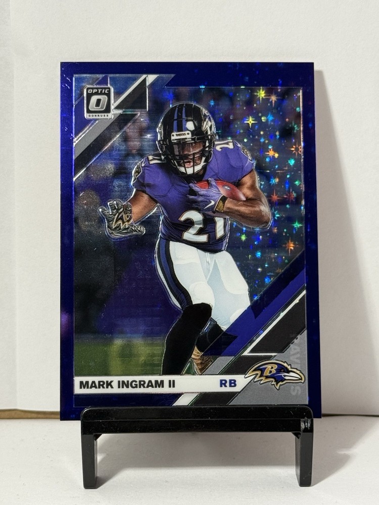 2019 Panini Donruss Optic FOTL Purple Stars Prizm /25 Mark Ingram II #11