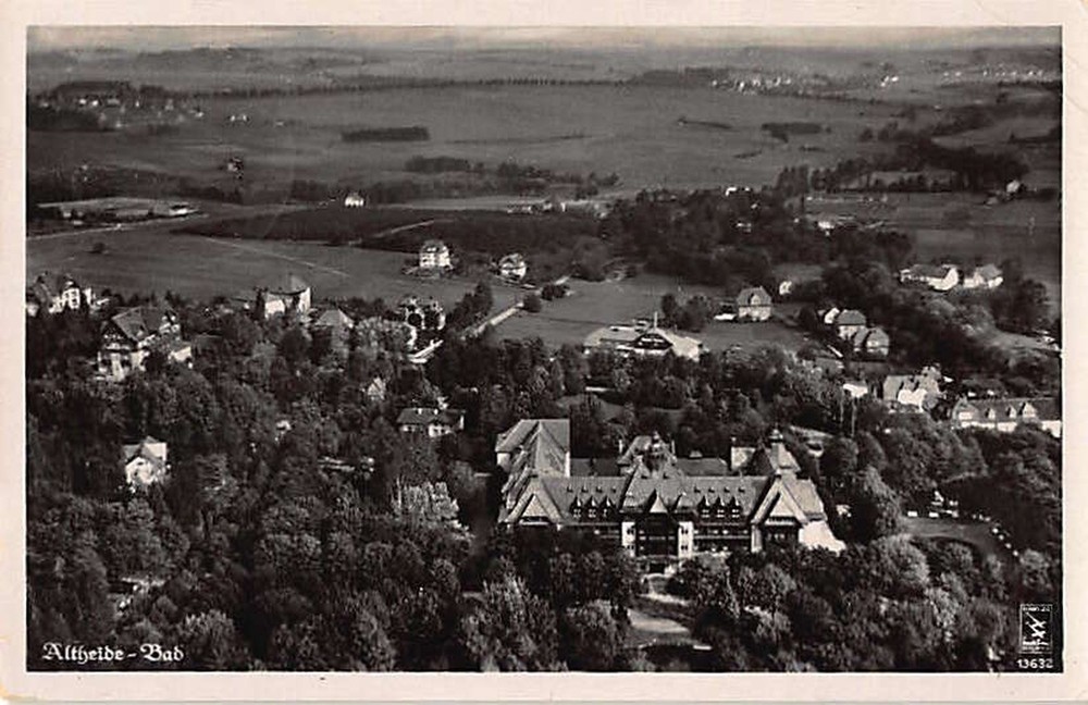 Altheide-Bad, Glatz, Breslau (Polanica-Zdrój, Kłodzko, Wrocław)-Fliegeraufnahme