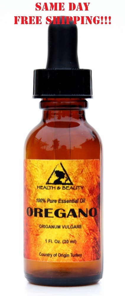 OREGANO ESSENTIAL OIL AROMATHERAPY NATURAL 100% PURE GLASS DROPPER 1.0 OZ, 30 ml