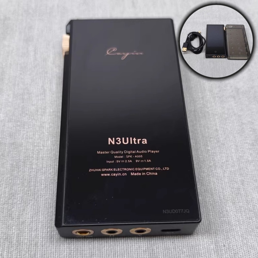 Cayin N3 Ultra Hi-Res DAP - Dual JAN6418 Vacuum Tubes - 4.4mm Balanced - Black