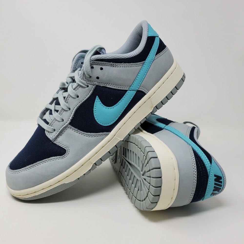 Nike Dunk Low Retro Premium FB8895-001 Obsidian/Coconut/Green Men's Size 9.5
