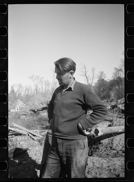 Photo:Prince George's County Maryland 1935 Bridge Building Man Portrait