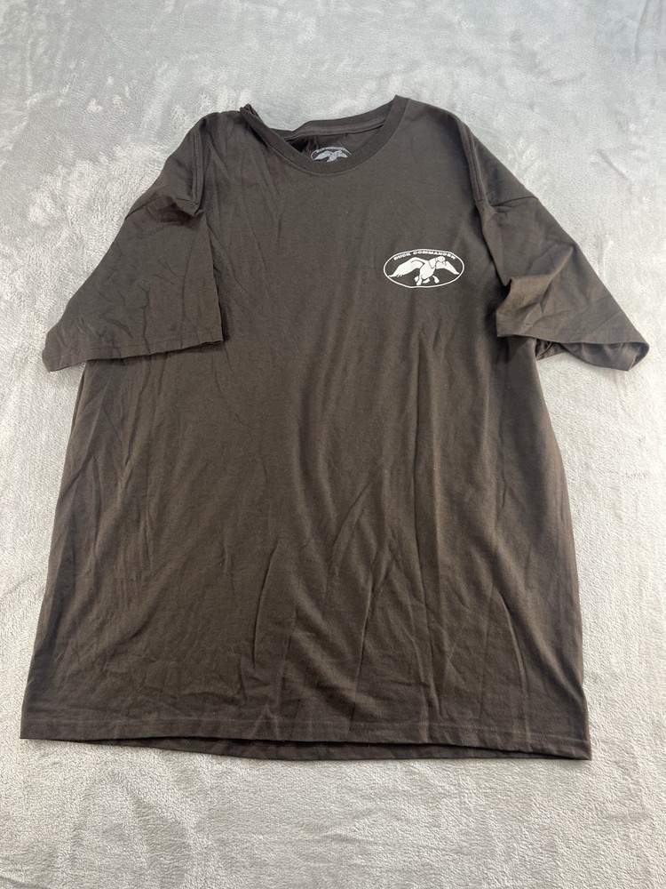 Duck Commander T-Shirt Mens X-Large Brown Short Sleeve 100% Cotton Crew Neck