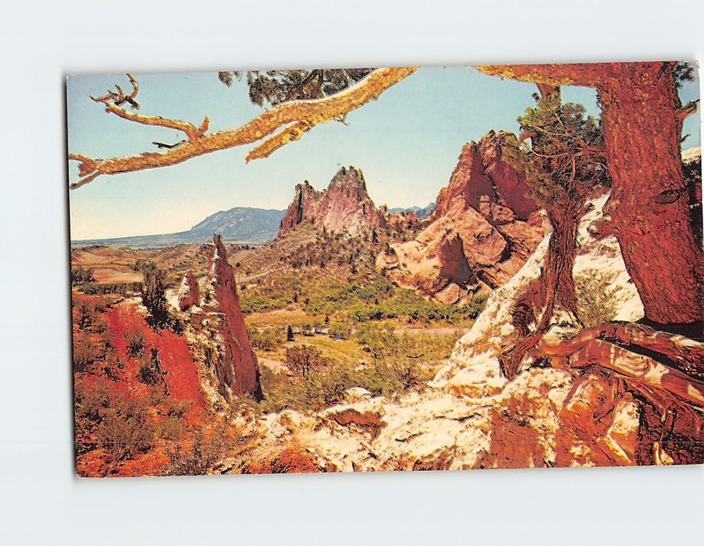 Postcard Garden of the Gods Colorado Springs Colorado USA
