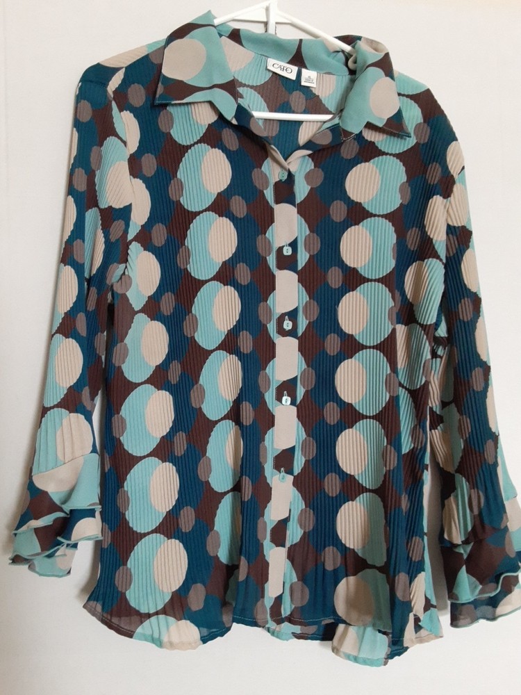 Cato Button Up Xl Womens Top