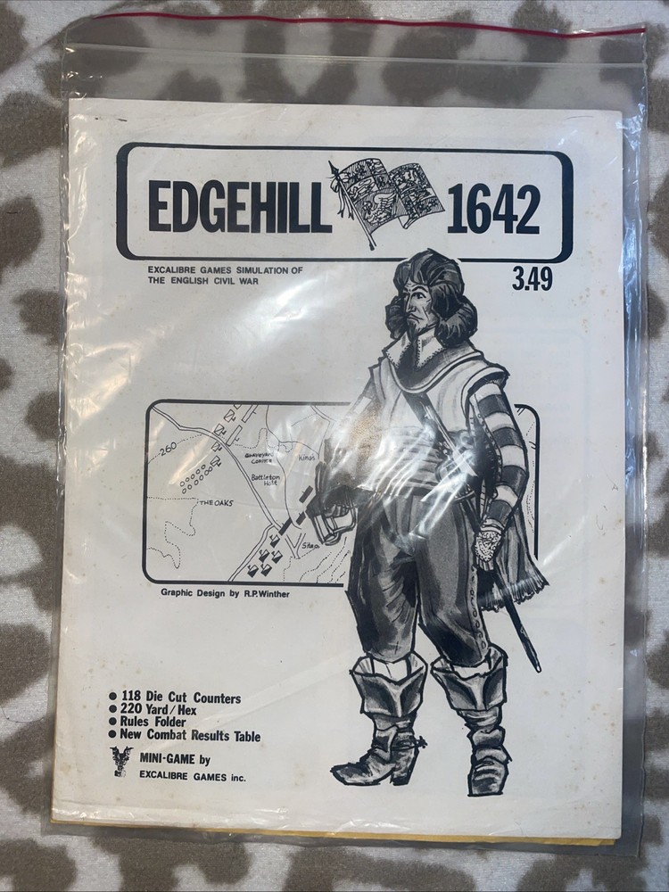 Excalibre Games.  Edgehill 1642. Punched. VGC. Rare.