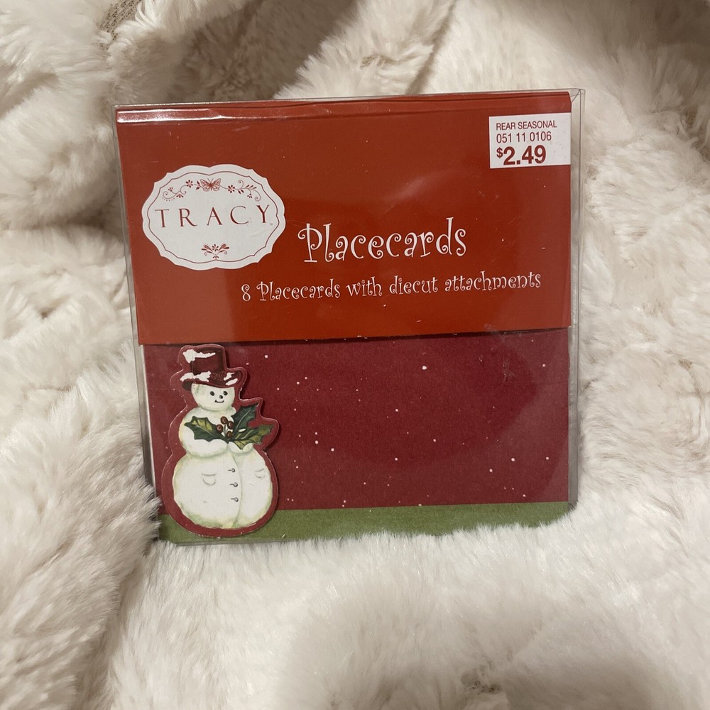 8 Tracy Porter Jolly Ol' Snowy Christmas Dinner Placecards Snowman Zrike Target