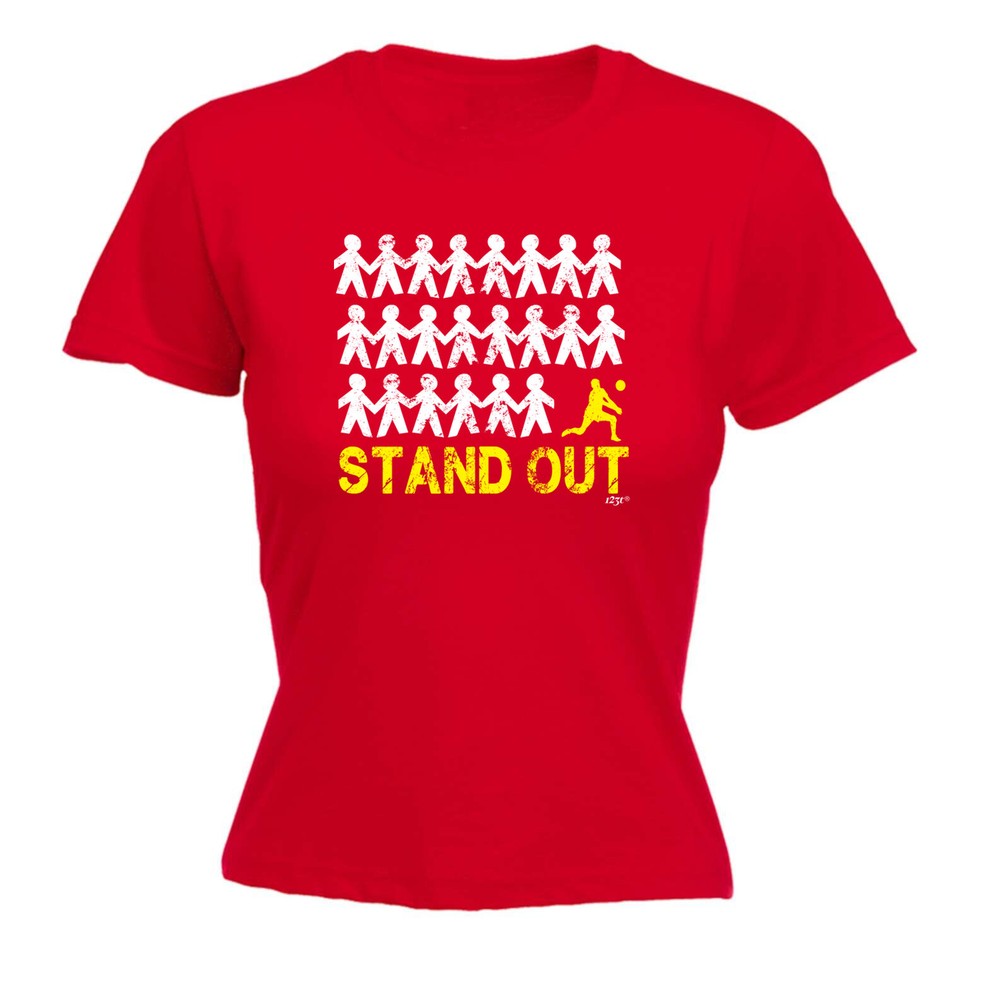 Stand Out Volleyball - Womens T Shirt Funny T-Shirt Novelty gift tshirt
