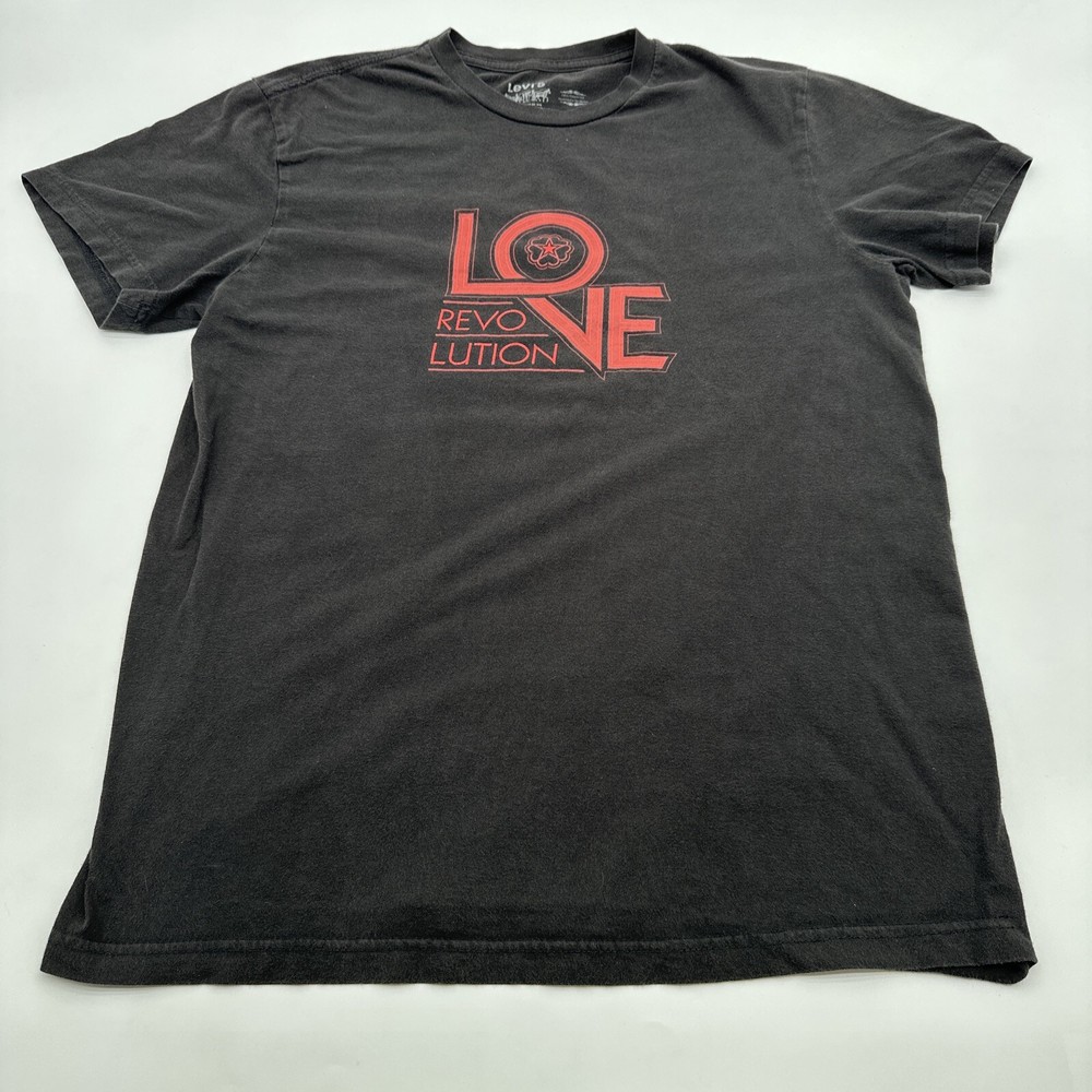 Levi’s USA T-shirt Men Medium Black Graphic Print …#14907