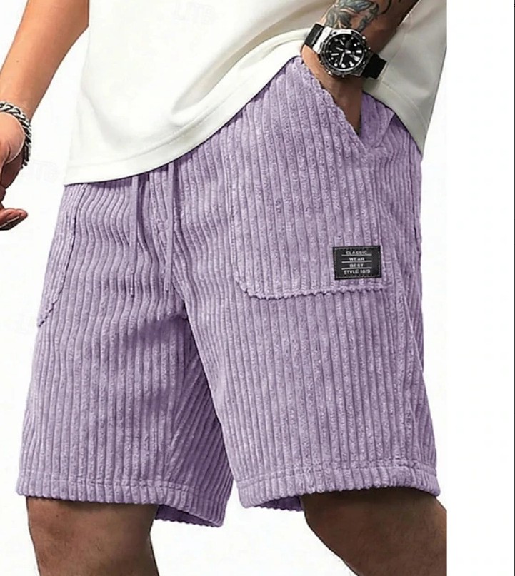 Baggy Corduroy Shorts Y2K Streetwear Vintage Wide Leg Casual Unisex