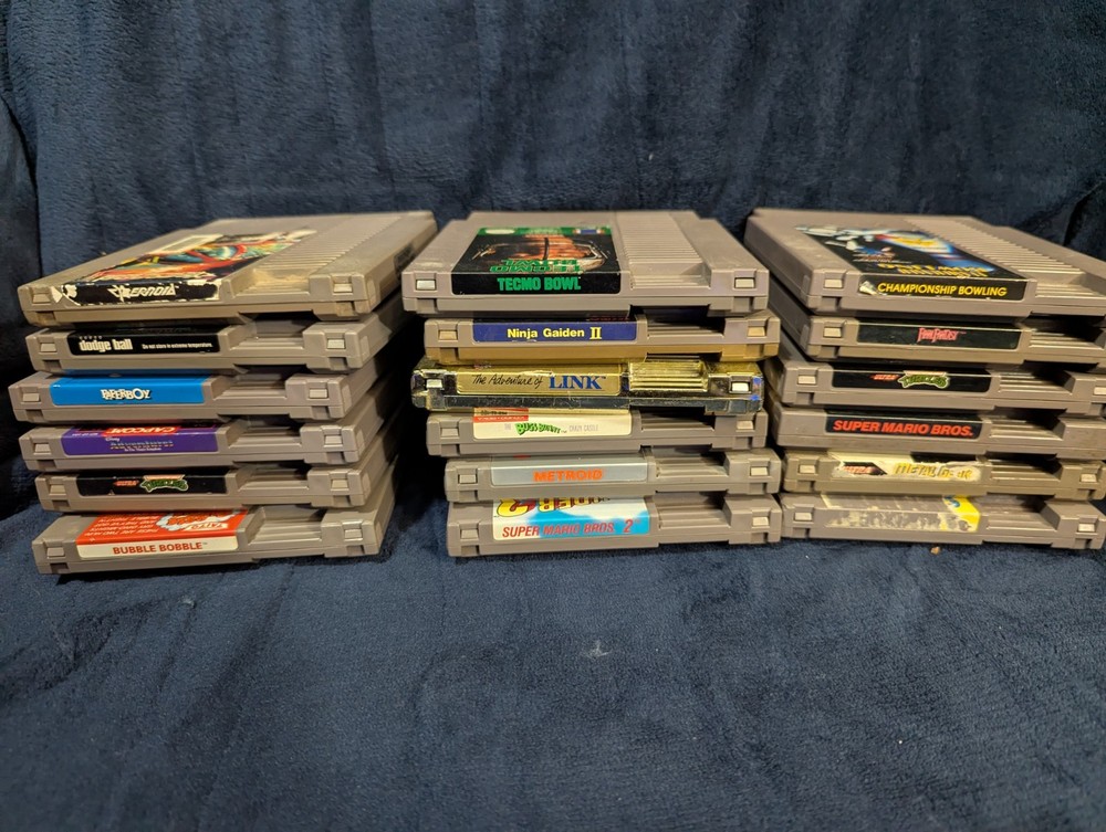 NES Games Lot (Mario, Zelda, Ninja Gaiden, TMNT, Metroid Etc)