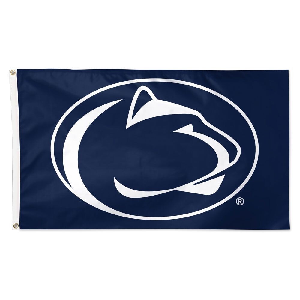 Penn State Nittany Lions 3x5 FT Blue Team Logo Banner Flag  