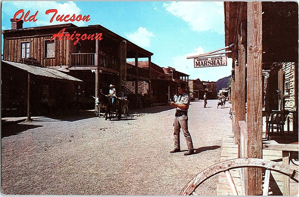 Chrome HISTORICAL SCENE Tucson Arizona AZ AH9409