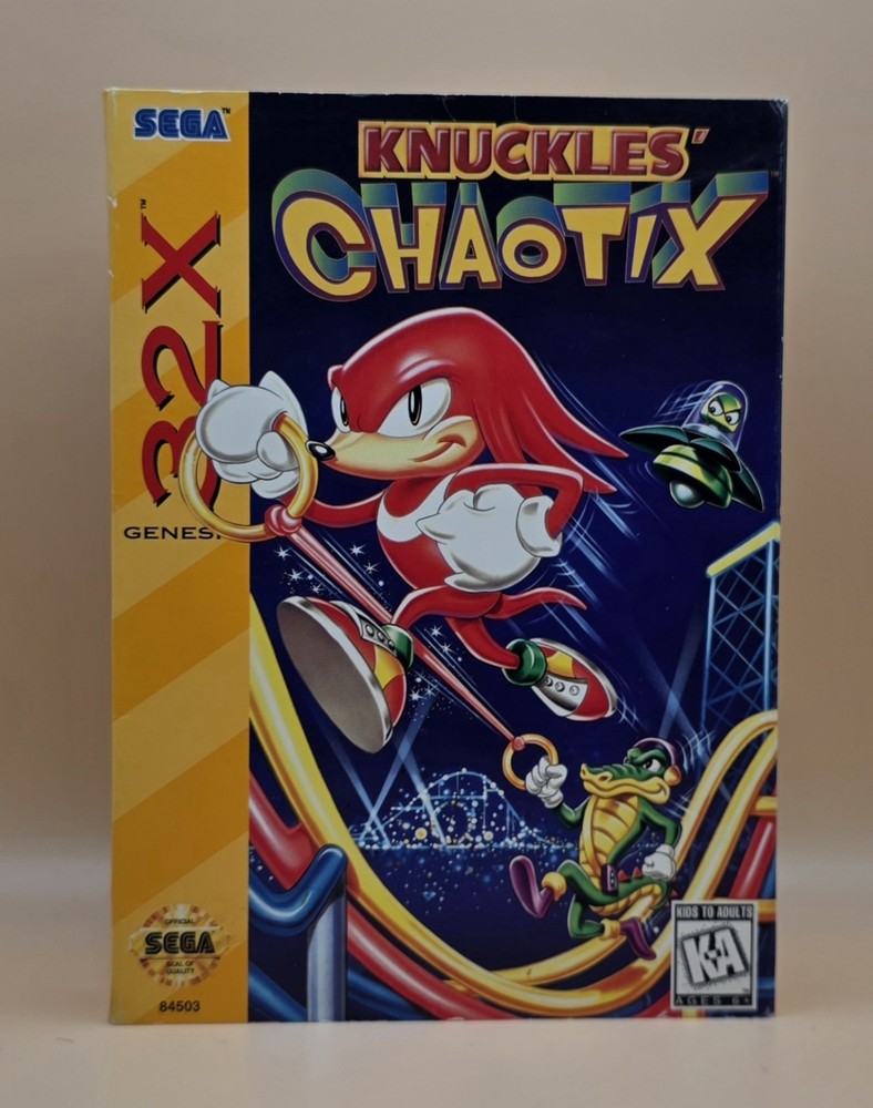 Knuckles' Chaotix (Sega Genesis 32X) CIB, Tested & Working