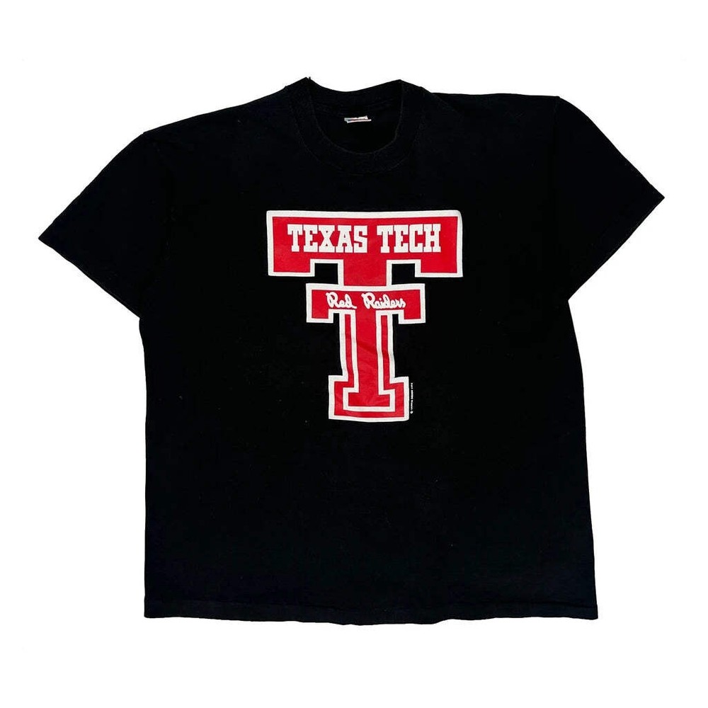 Texas Tech Red Raiders Fruit Of The Loom College T-Shirt - XL Black Cotton
