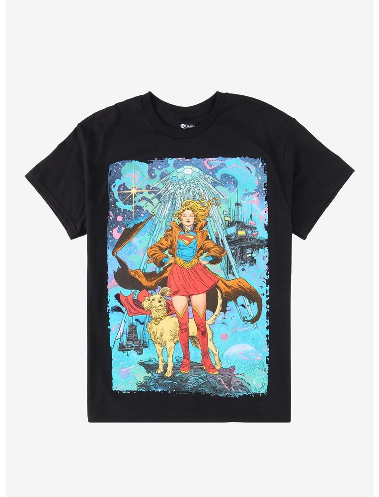 DC Supergirl & Krypto T-Shirt Graphic Tee for Men & Women Unisex FAST SHIP