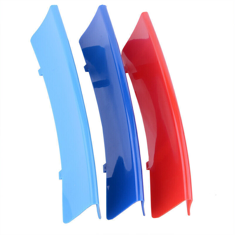 For BMW X1 E84  2010-2015 M Color Kidney Grille Bar Cover Decal Stripe Clips