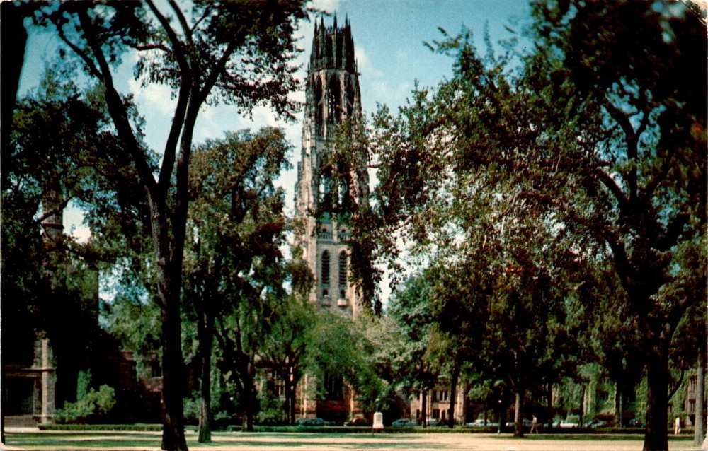 Harkness Memorial Tower, Yale University, New Haven, Conn., U.S, Postcard