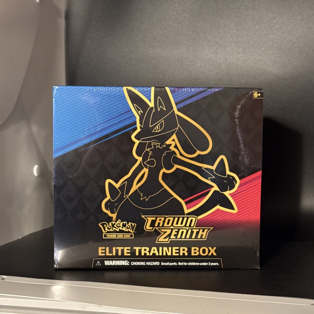 2023 Pokemon Sword & Shield Crown Zenith Factory Sealed ETB Elite Trainer Box