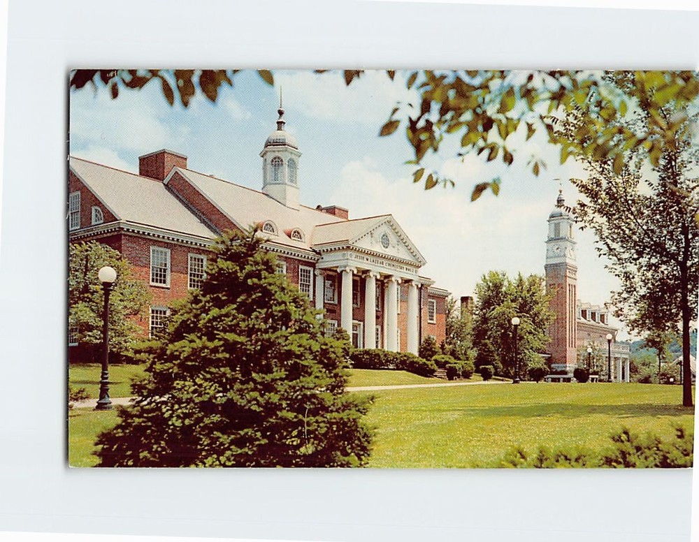 Postcard Campus of the Washington and Jefferson College Washington PA USA