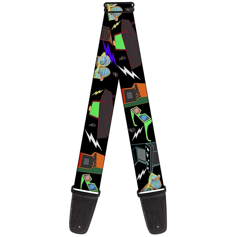 Guitar Strap - Eighties Arcade Black ACC NEWAnother great item from Rarewaves USA | Free delivery!