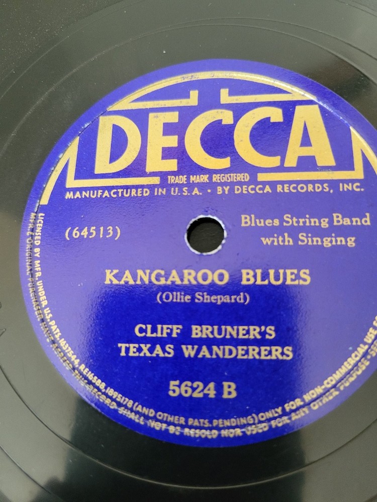 Cliff Bruner's Texas Wanderers 10