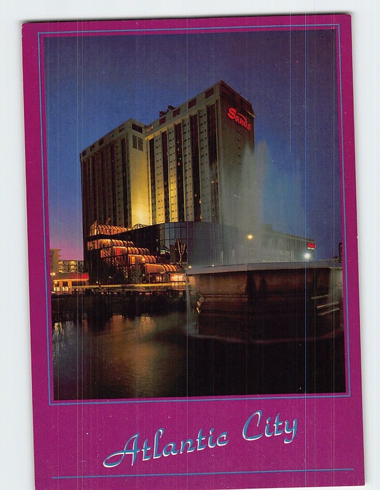 Postcard Sands Hotel & Casino Atlantic City New Jersey USA
