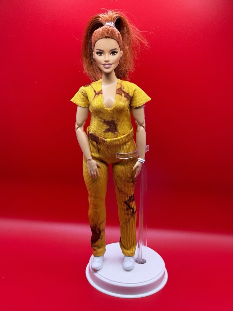 Hand Sewn Tye Dye Bodysuit & Leggings Set For Barbie Doll ( Curvy Doll )