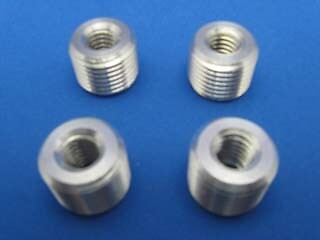 SET OF 4 GEAR SHIFT KNOB THREAD ADAPTER NUT REDUCER INSERT OD 16MM ID 5/16-18