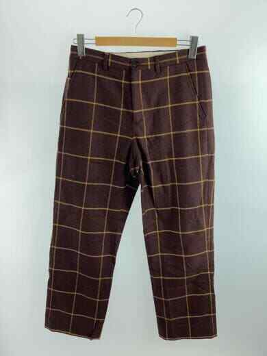 SUPREME 22AW WINDOWPANE WOOL TROUSER     30     BRW