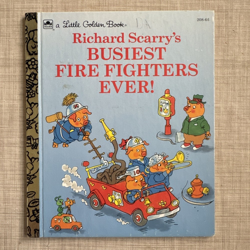 Richard Scarry's Busiest Firefighters Ever (Little Golden Books) by Scarry, Ric