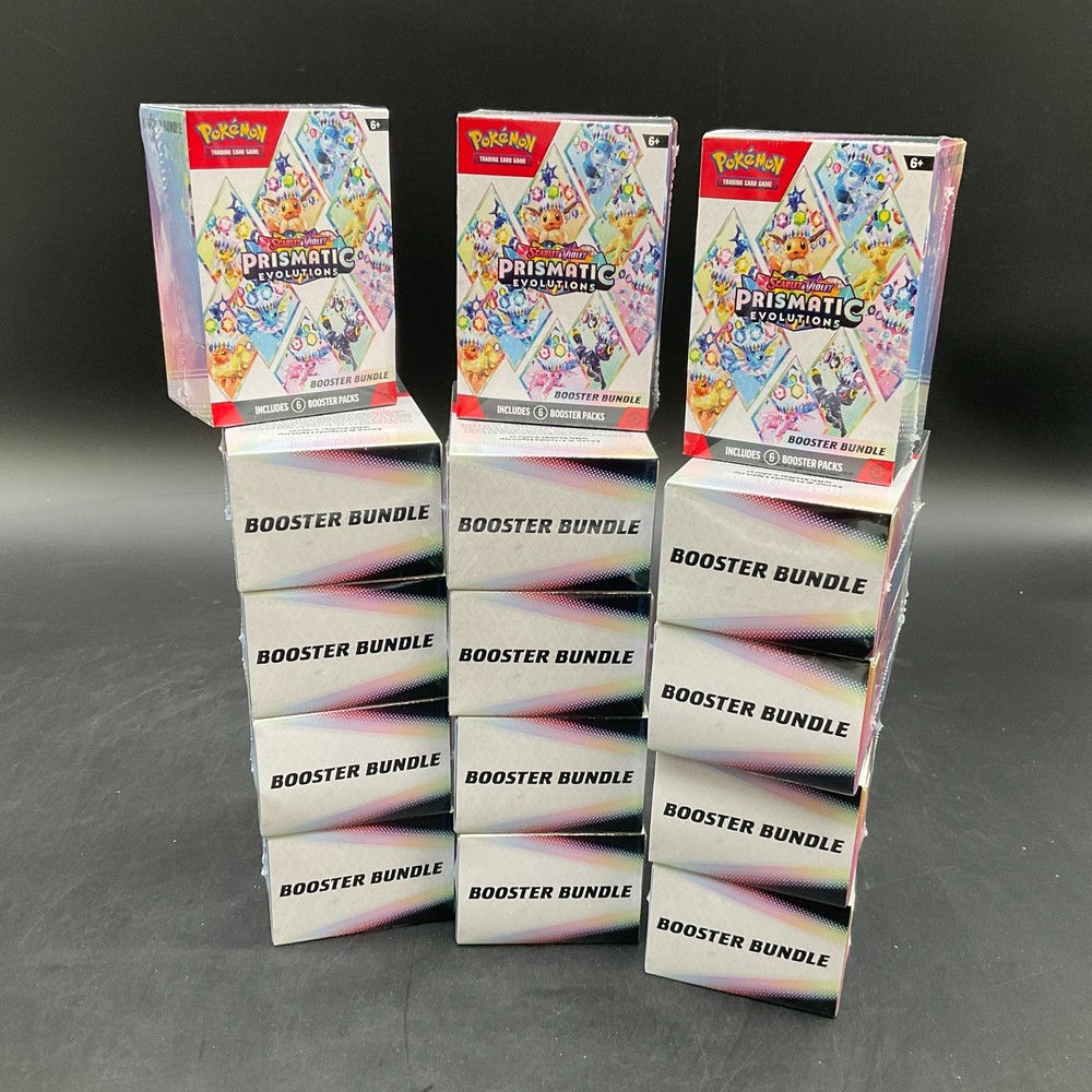Lot of (15) Pokemon TCG Prismatic Evolutions Booster Bundles SEALEDPROBSTEIN is actively accepting consignments !!