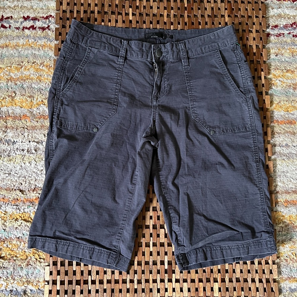 Prana Cargo Hiking Shorts Grey Women's Size 6