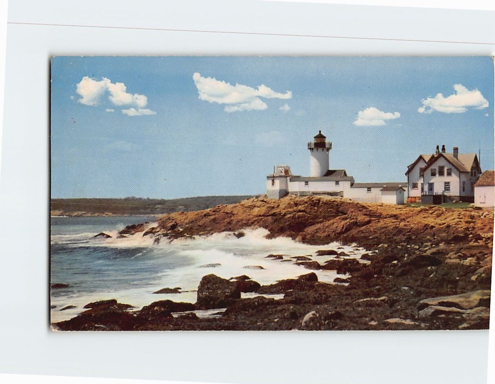 Postcard Eastern Point Light Gloucester Massachusetts USA